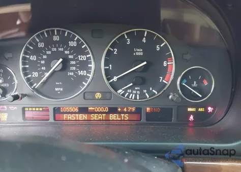 2000 BMW 540Ia z USA, uszkodzony, nr VIN WBADN6340YGM68864